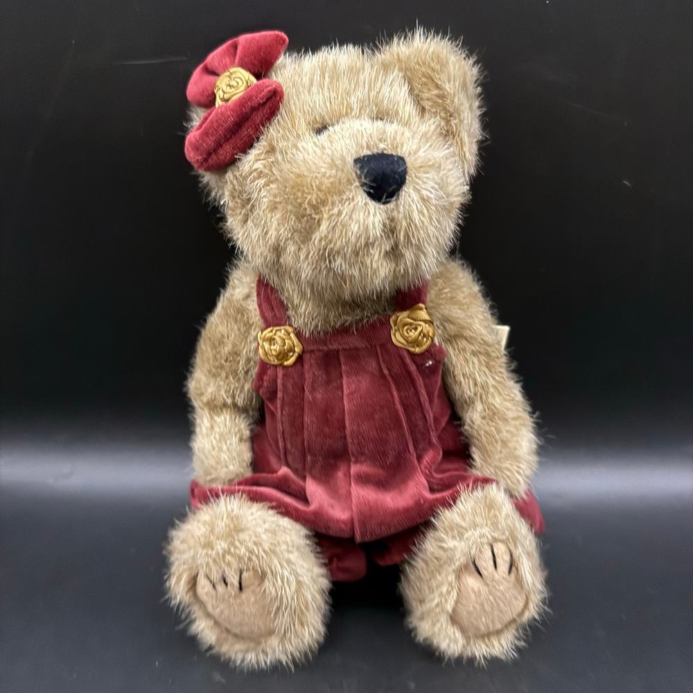 Vintage The Boyds Collection 1985-1998 Jointed  Plush Bear with Velvet Suit
